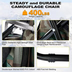 3-in-1 camouflage rucksack with folding chair & cooler compartment