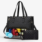 in-1 - Elegant shopping bag with integrated insulated compartment & large storage space