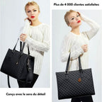 in-1 - Elegant shopping bag with integrated insulated compartment & large storage space