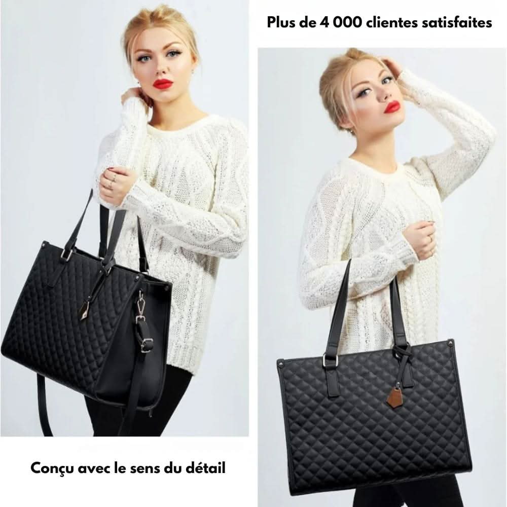 in-1 - Elegant shopping bag with integrated insulated compartment & large storage space