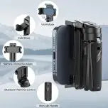 Bag tripod with retractable handle and remote control