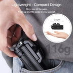 Bag tripod with retractable handle and remote control