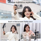 Bag tripod with retractable handle and remote control