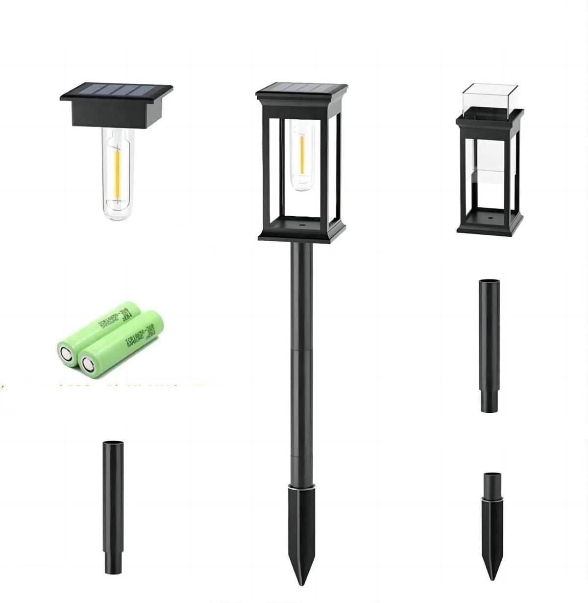 Solar-powered garden light for outdoor use - Modern LED pathway light for lighting pathways, terraces, and gardens