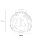 Industrial Ceiling Lamp Black