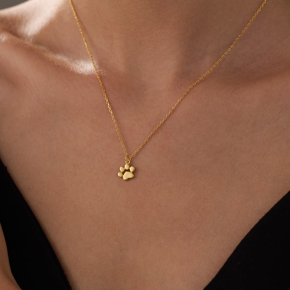Delicate Paws Necklace for Animal Lovers