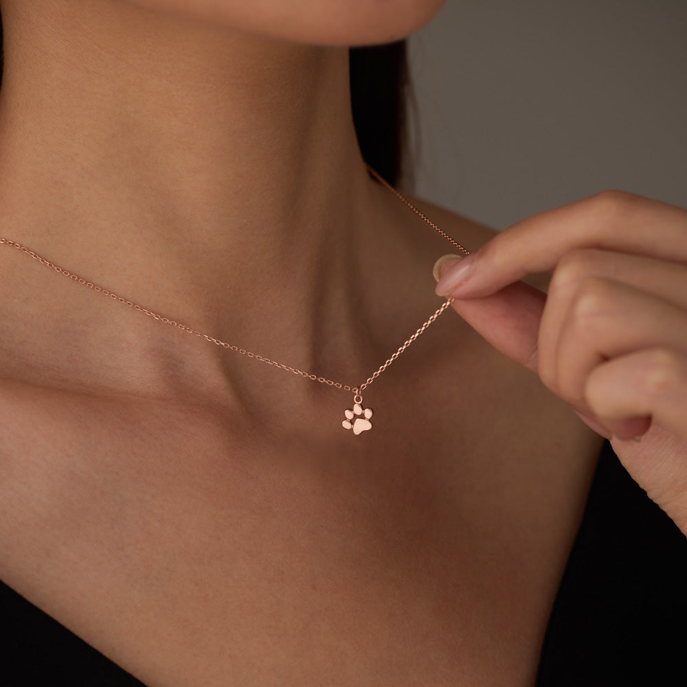 Delicate Paws Necklace for Animal Lovers