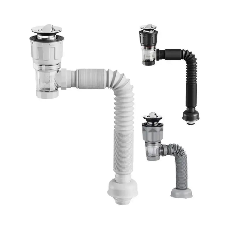 Telescoping Multi-Purpose Drain Hose Set – Odor Prevention & Easy Installation