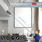 Telescopic dust duster with extra long microfiber head (Free 3 replacement cleaning heads)