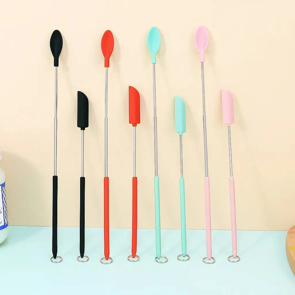 Telescopic Silicone Scraper – Adjustable Kitchen Helper for Thorough Scraping