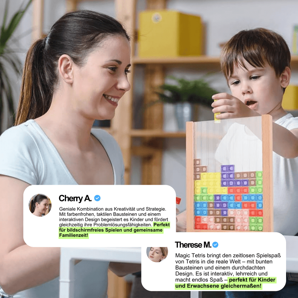 Sustainable Tetris puzzle game for the whole family