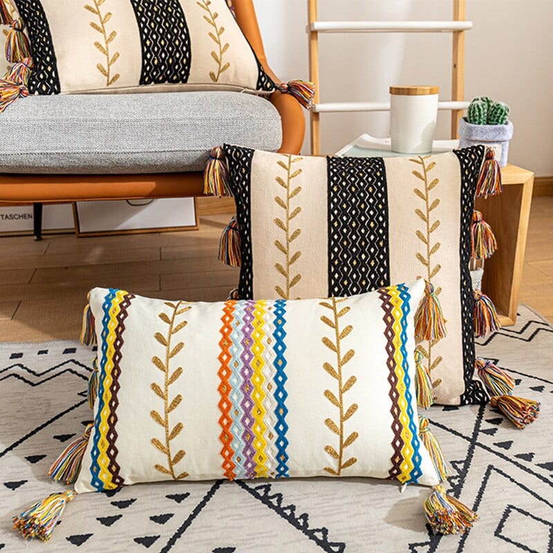 Textured Tassel Pillowcase