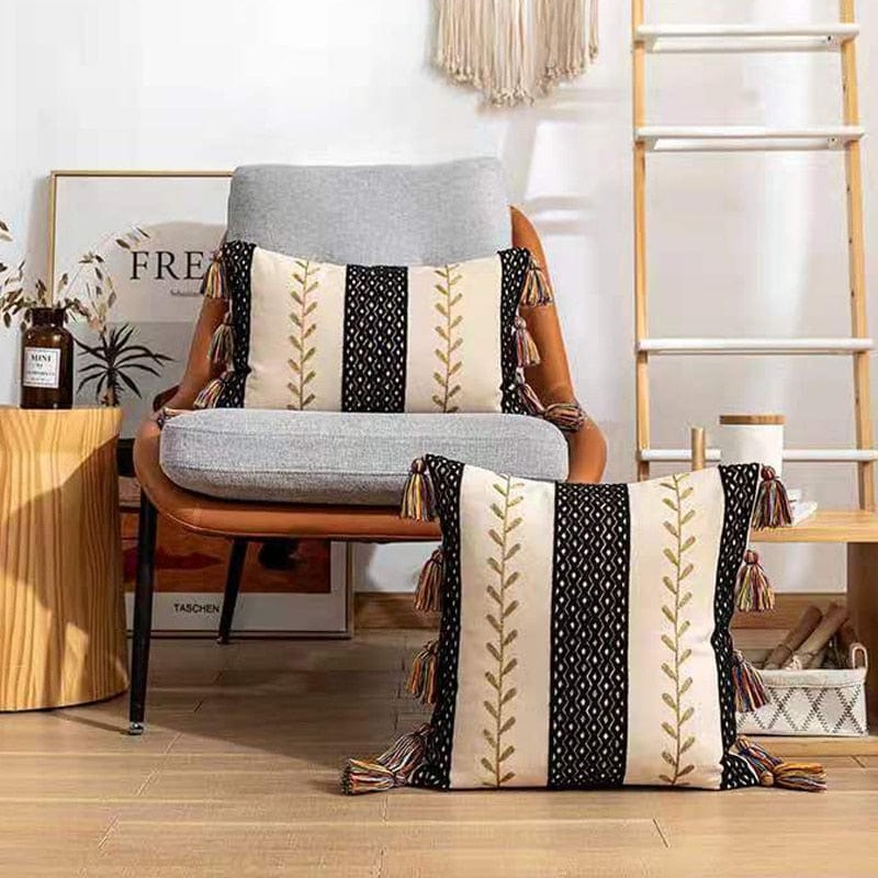 Textured Tassel Pillowcase