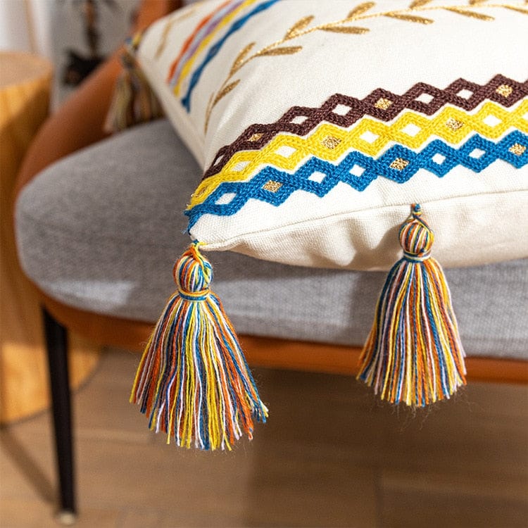 Textured Tassel Pillowcase