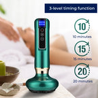 TheraPulse | Electric Cupping Massager – Vacuum Gua Sha, Heat Therapy & Adjustable Suction for Pain Relief & Lymphatic Drainage
