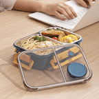 Insulated heating container for warm meals on the go
