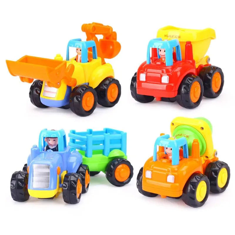 Colorful Construction Vehicles