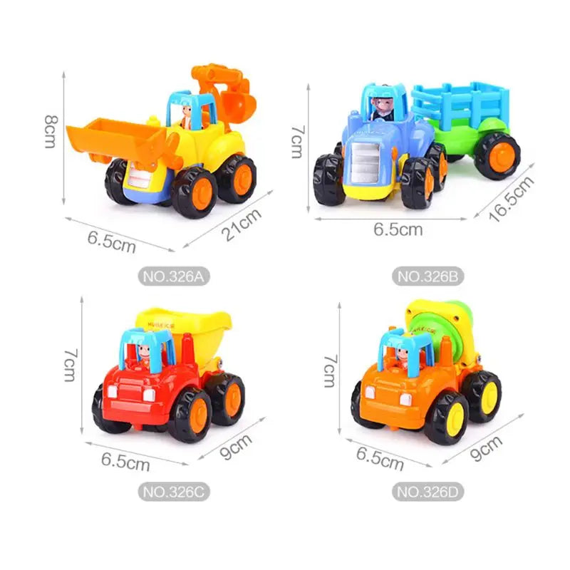 Colorful Construction Vehicles