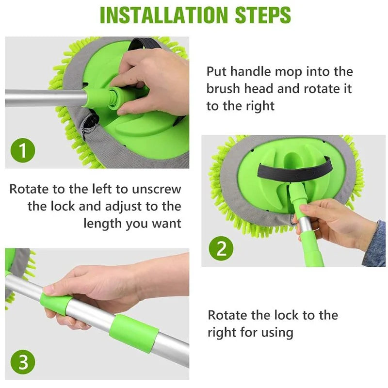 360° rotatable adjustable cleaning mop