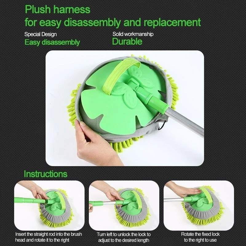 360° rotatable adjustable cleaning mop