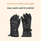 Heated Gloves | Water-Repellent, Touchscreen-Compatible & Ideal for Outdoor Winter Activities