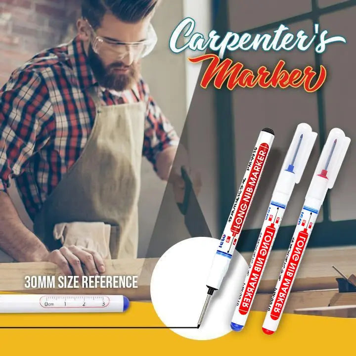 Deep hole marker with long tip – Smudge-proof & waterproof (set of 3)