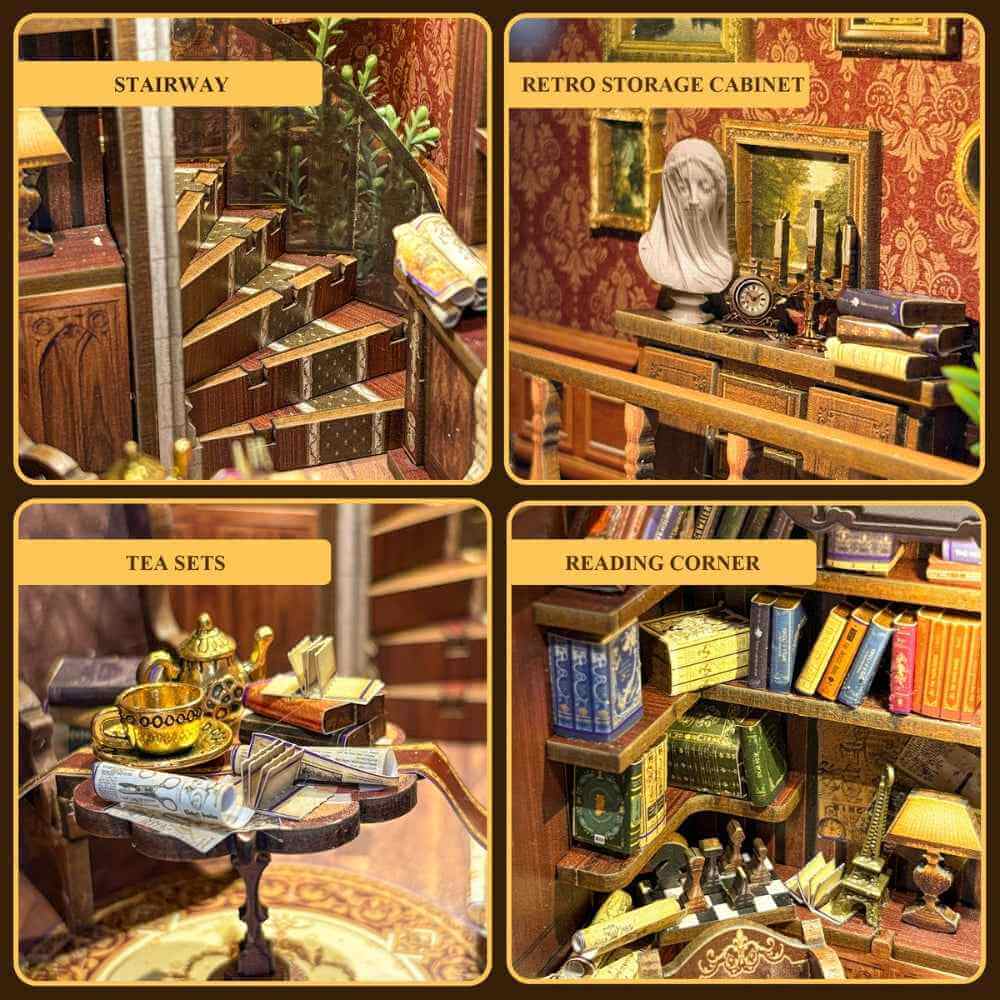Timeworn Library DIY Book Nook Kit