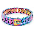 Strength Neck Metal Dog Collar – Sturdy Stainless Steel Collar for Large Dogs