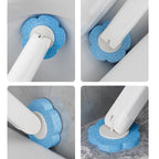 Antibacterial Disposable Toilet Brush with Hygienic Sponge Head and Holder