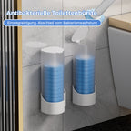 Antibacterial Disposable Toilet Brush with Hygienic Sponge Head and Holder