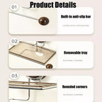 Stainless Steel Toilet Paper Holder with Suction Mechanism – No Drilling