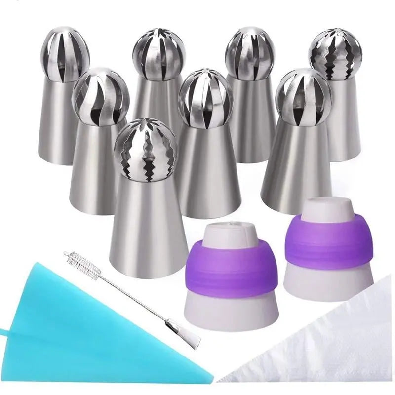 Cake Decoration Set made of Stainless Steel – Create Flowers Like a Pro