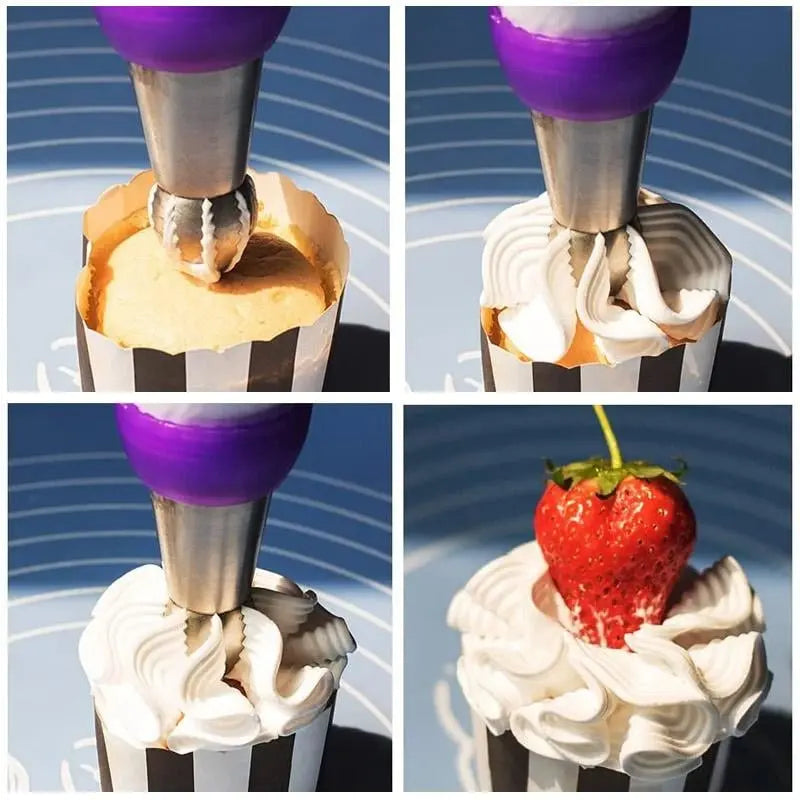 Cake Decoration Set made of Stainless Steel – Create Flowers Like a Pro