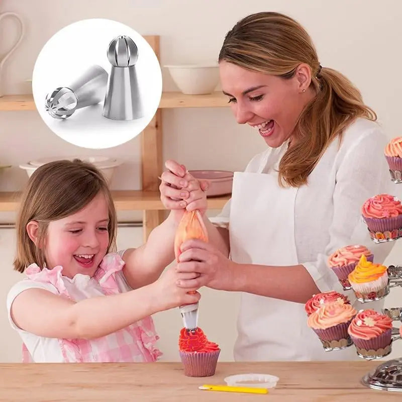 Cake Decoration Set made of Stainless Steel – Create Flowers Like a Pro