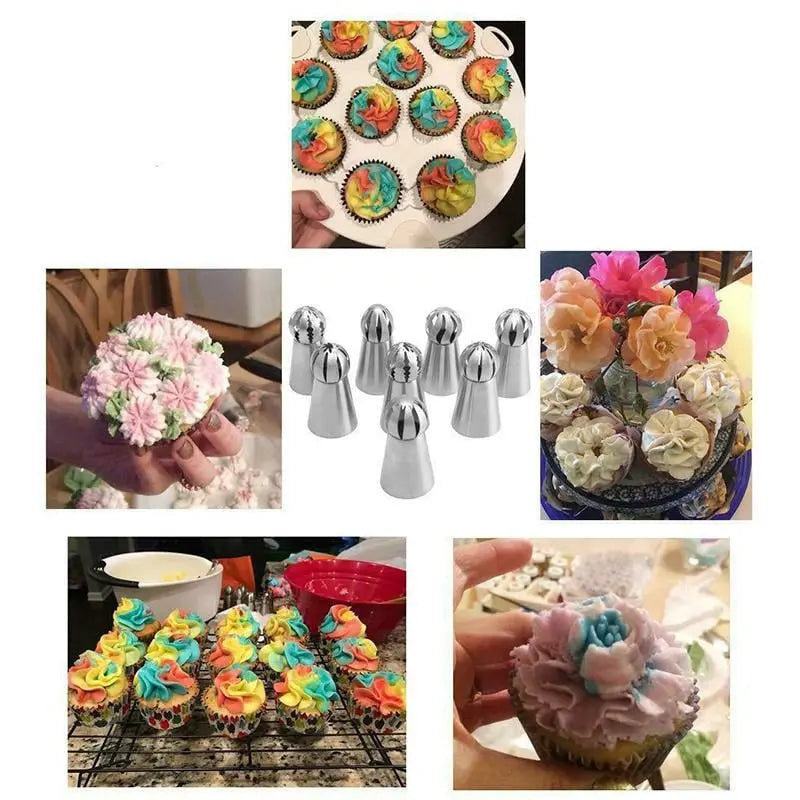 Cake Decoration Set made of Stainless Steel – Create Flowers Like a Pro