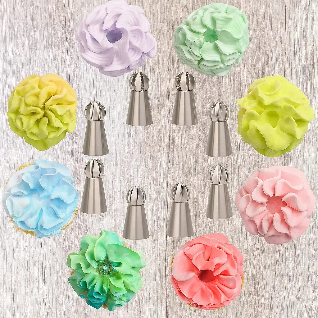 Cake Decoration Set made of Stainless Steel – Create Flowers Like a Pro