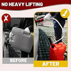 Portable Battery Transfer Pump – With long suction hose and adjustable flow regulator