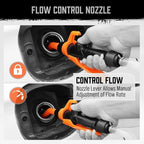 Portable Battery Transfer Pump – With long suction hose and adjustable flow regulator