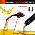 Portable Battery Transfer Pump – With long suction hose and adjustable flow regulator