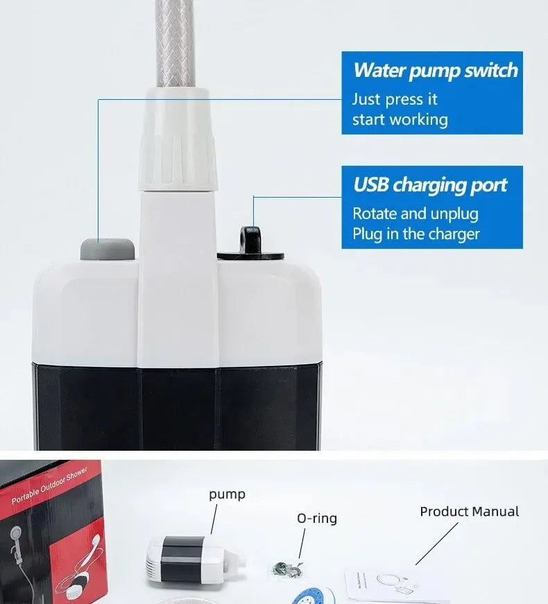 Portable Camping Shower 2025 – Showering like at home, no matter where you are