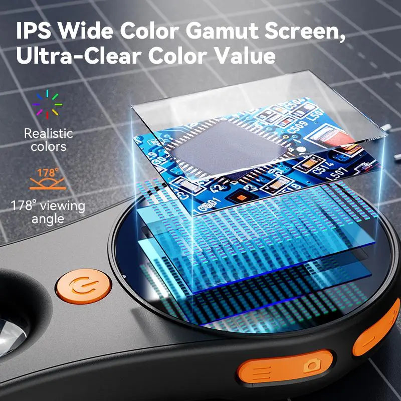 Portable Digital Handheld Magnifier with 500x Magnification & 2" LCD