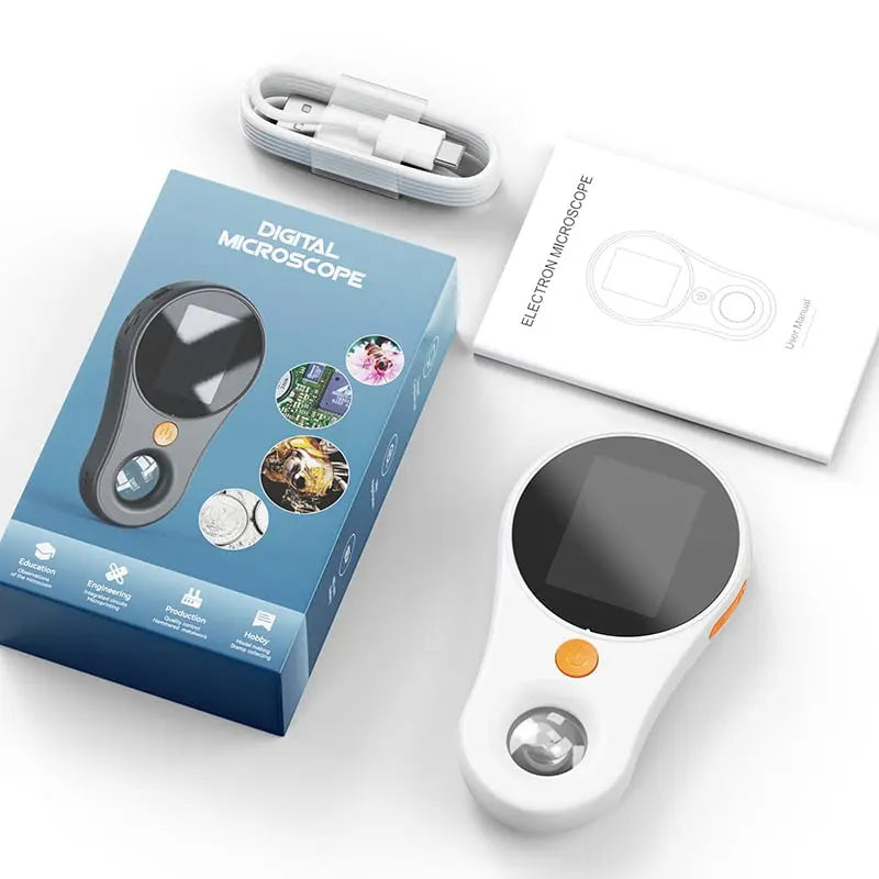 Portable Digital Handheld Magnifier with 500x Magnification & 2" LCD