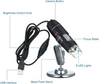 Portable digital camera microscope with 1600x zoom