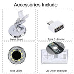 Portable digital camera microscope with 1600x zoom