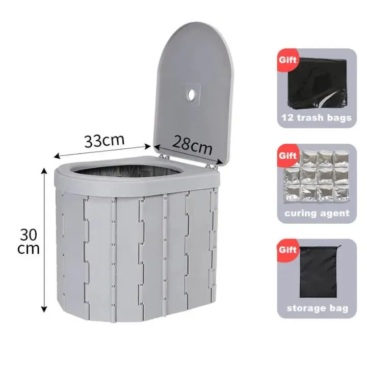 Portable Folding Toilet for Outdoor & Emergencies