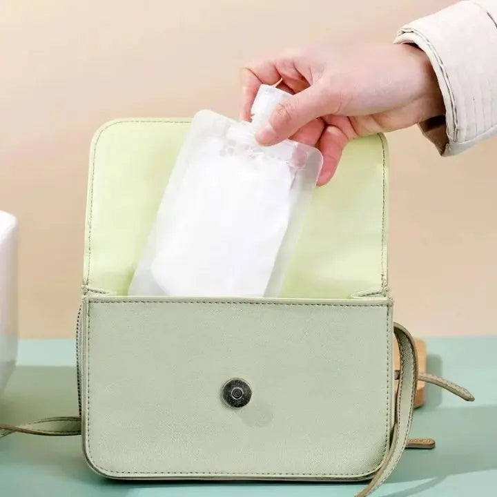 Portable, leak-proof travel pouches – 10-piece set