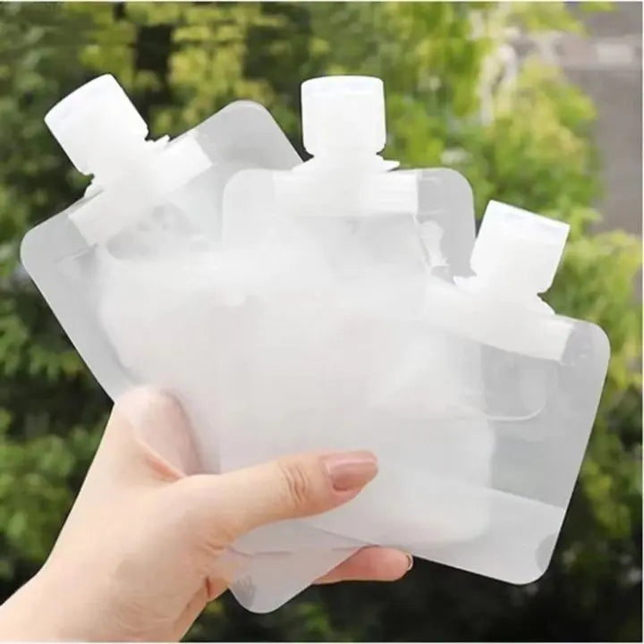 Portable, leak-proof travel pouches – 10-piece set