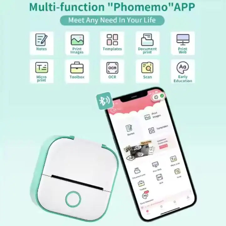 Portable Mini Printer – Roll included
