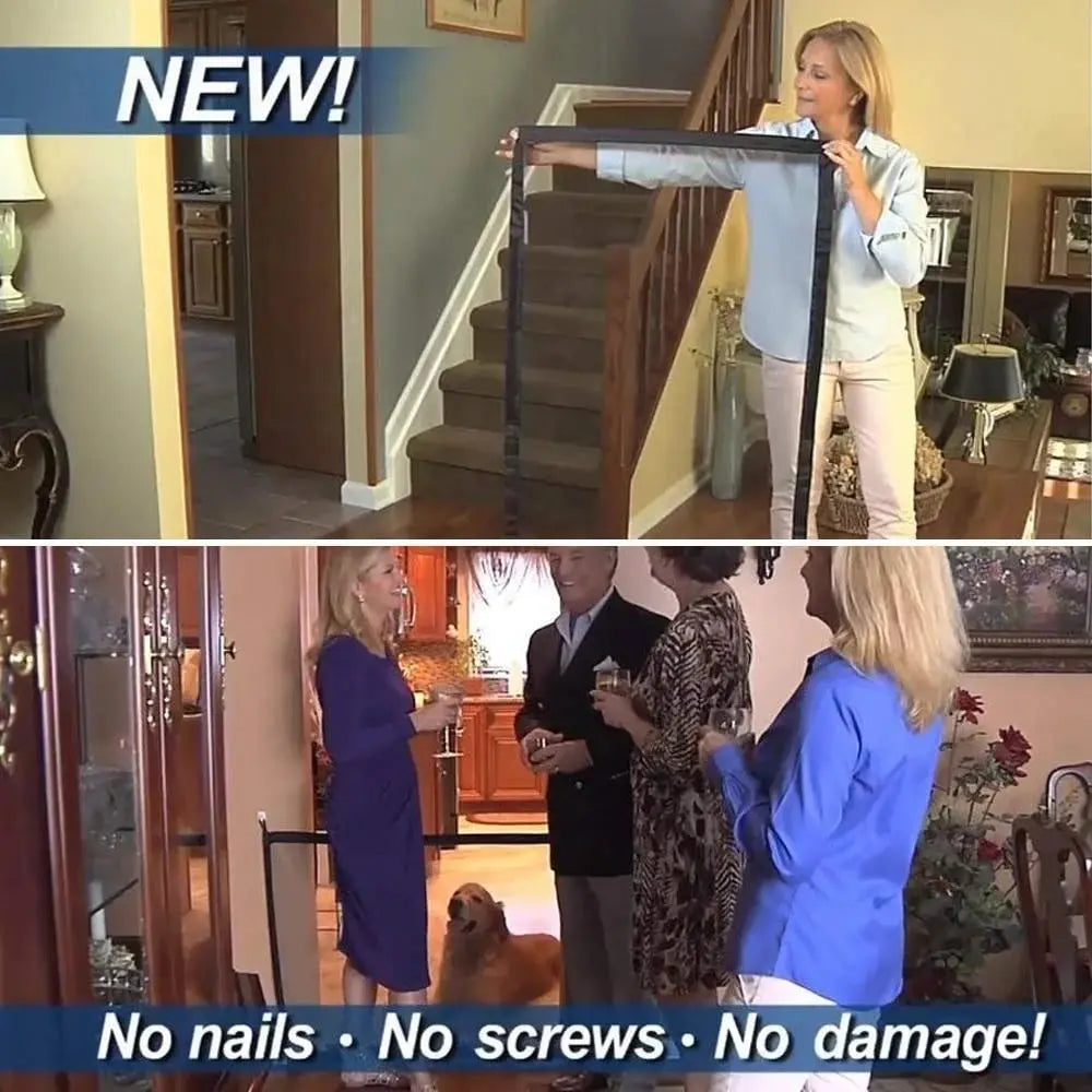 Portable Pet Safety Gate – Safe & Flexible
