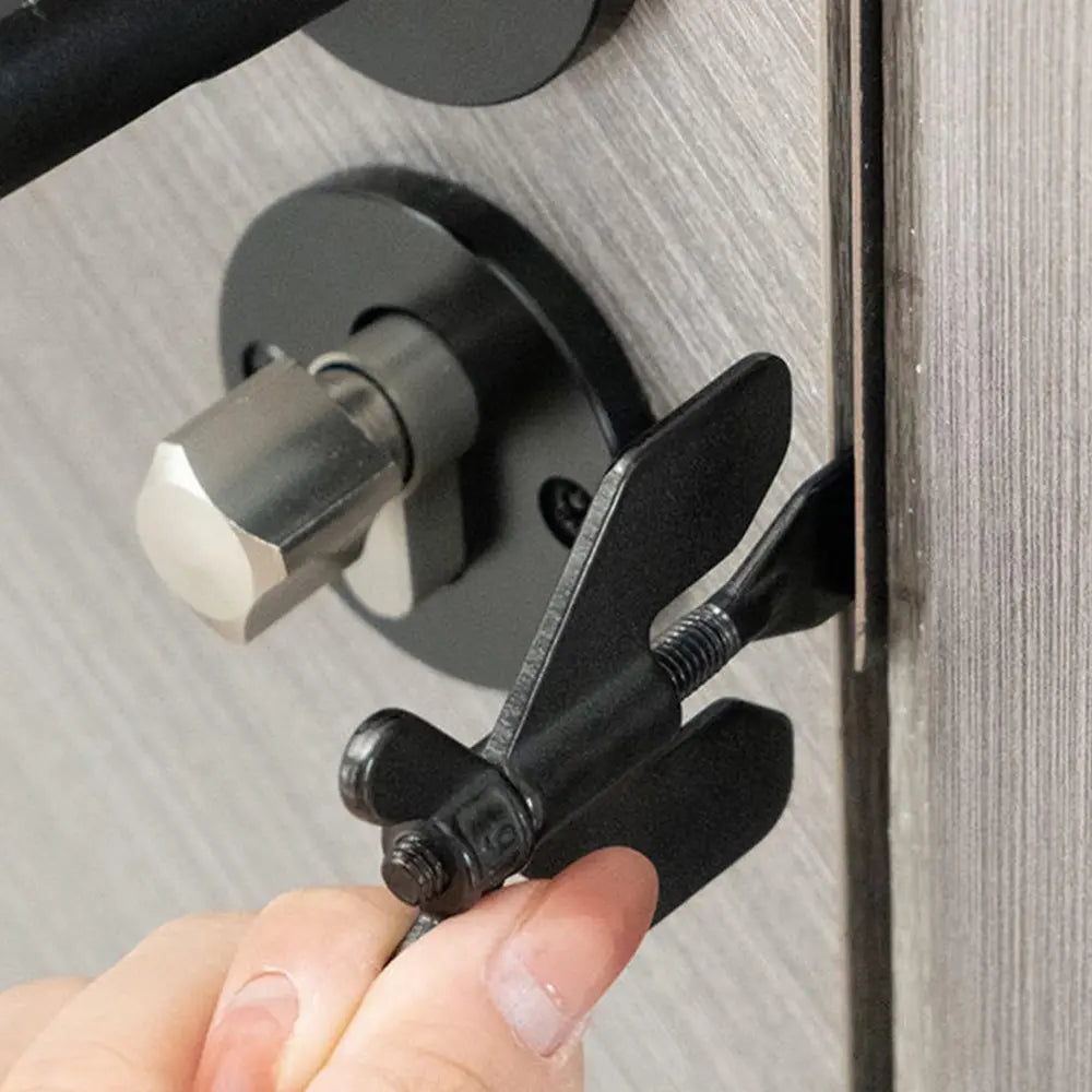 Portable Door Lock — Travel Security Device Made of Stainless Steel